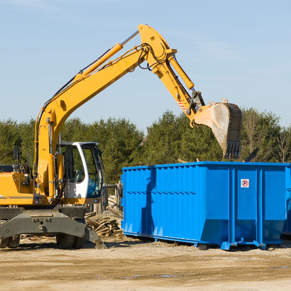 can i request a rental extension for a residential dumpster in Alborn MN